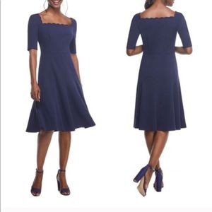 NEW • Gal Meets Glam • Maria Scallop Midi Dress